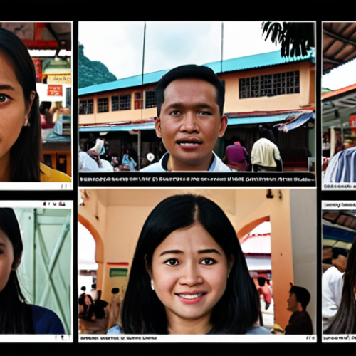 **Prompt 1 (Diverse Data Collection):**
    "A vibrant digital tapestry showcasing diverse Malaysian faces and everyday scenarios, illustrating the collection of comprehensive emotional data for AI. Include close-ups of Malay, Chinese, and Indian individuals exhibiting a range of emotions (joy, surprise, contemplation, polite disagreement, frustration) through nuanced facial expressions and subtle body language in authentic Malaysian settings like a bustling hawker center, a modern office, and a village home. Overlay subtle digital lines and nodes connecting these human elements to abstract data streams, symbolizing the integration of visual, audio (like a faint sound wave), and text data. Emphasize realism, cultural accuracy, and rich detail, conveying the complexity and richness of local emotional expression."